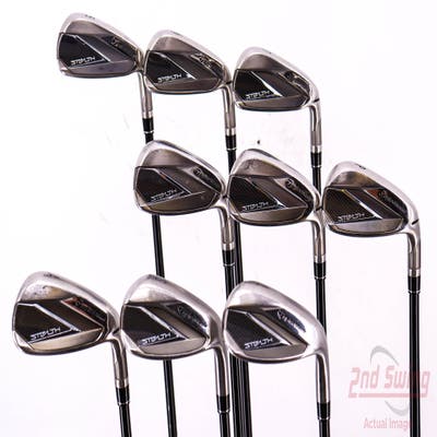 TaylorMade Stealth Iron Set 5-PW AW SW LW Fujikura Ventus Red 6 Graphite Regular Right Handed 38.5in