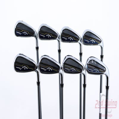 Callaway Paradym X Iron Set 4-PW AW PX HZRDUS Silver Gen4 60 Graphite Regular Right Handed 38.5in