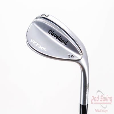 Cleveland RTX 4 Tour Satin Wedge Lob LW 60° 9 Deg Bounce Mid Stock Steel Shaft Steel Wedge Flex Right Handed 35.25in