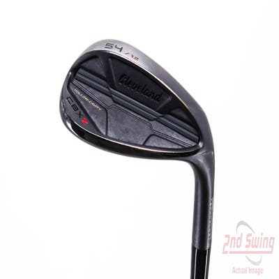 Cleveland CBX 2 Black Satin Wedge Sand SW 54° 12 Deg Bounce Stock Steel Shaft Steel Wedge Flex Right Handed 35.5in