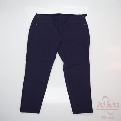 New Womens Ralph Lauren RLX Pants 0 x Navy Blue MSRP $168