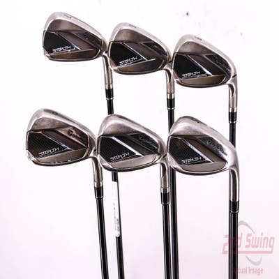 TaylorMade Stealth Iron Set 7-PW AW SW Fujikura Ventus Red 6 Graphite Regular Right Handed 37.25in