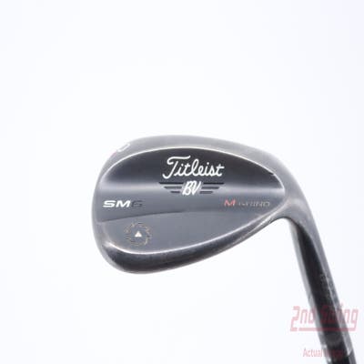 Titleist Vokey SM6 Jet Black Wedge Lob LW 60° 8 Deg Bounce M Grind SM6 BV Steel Wedge Flex Right Handed 35.0in