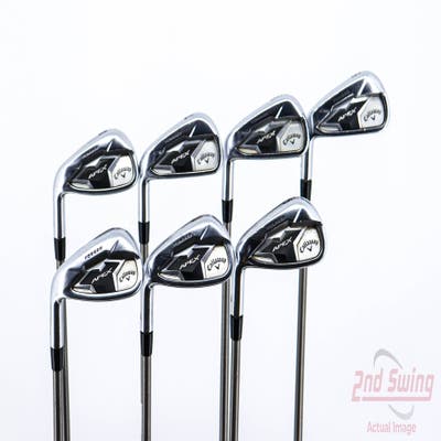 Callaway Apex 19 Iron Set 5-PW AW Aerotech SteelFiber fc90 Graphite Regular Left Handed 38.5in