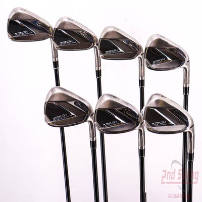 TaylorMade Stealth Iron Set 5-PW AW Fujikura Ventus Red 6 Graphite Regular Right Handed 38.5in