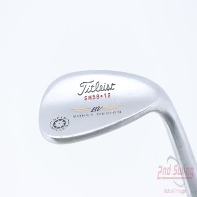 Titleist Vokey Spin Milled Wedge Lob LW 58° 12 Deg Bounce True Temper Dynamic Gold Steel Wedge Flex Right Handed 35.0in