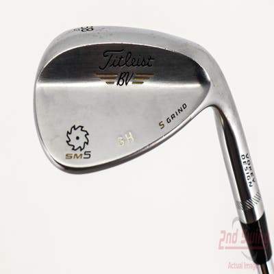 Titleist Vokey SM5 Tour Chrome Wedge Lob LW 58° 7 Deg Bounce S Grind True Temper Dynamic Gold S200 Steel Stiff Right Handed 35.25in