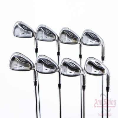 TaylorMade Rac OS 2005 Iron Set 3-PW Stock Steel Shaft Steel Regular Right Handed 37.5in