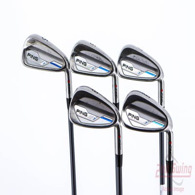 Ping 2015 i Iron Set 5-9 Iron Ping CFS 80 Graphite Stiff Right Handed Red dot 38.25in