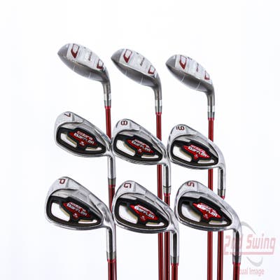 Cobra 2012 Baffler Combo Iron Set 4H 5H 6H 7-PW SW Cobra Baffler Hybrid-Iron GRPH Graphite Regular Right Handed 39.0in