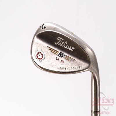 Titleist 2009 Vokey Spin Milled Black Wedge Lob LW 58° 8 Deg Bounce Project X Flighted 5.5 Steel Regular Right Handed 35.75in