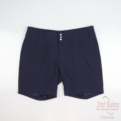 New Womens Jo Fit Shorts 6 Navy Blue MSRP $82