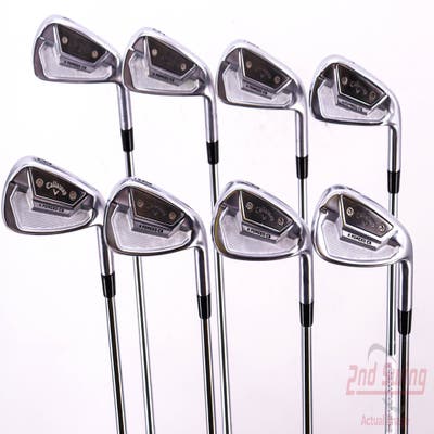 Callaway X Forged CB 21 Iron Set 4-PW AW Dynamic Gold Tour Issue X100 Steel X-Stiff Right Handed 38.75in