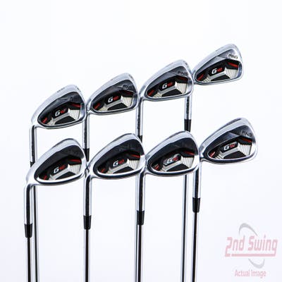 Ping G410 Iron Set 5-PW GW SW Project X LZ 5.0 Steel Senior Left Handed Blue Dot 38.75in