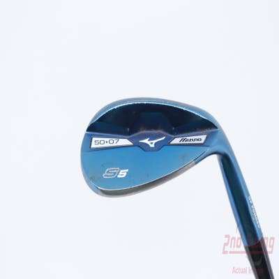 Mizuno S5 Blue Ion Wedge Gap GW 50° 7 Deg Bounce True Temper Dynamic Gold Steel Wedge Flex Right Handed 35.5in