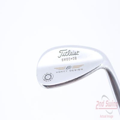 Titleist Vokey Spin Milled Wedge Lob LW 60° 8 Deg Bounce Stock Steel Shaft Steel Wedge Flex Right Handed 35.25in