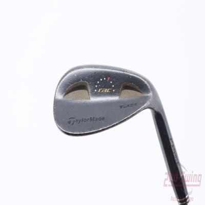 TaylorMade Rac Black Wedge Gap GW 52° 8 Deg Bounce Stock Steel Shaft Steel Wedge Flex Right Handed 35.75in