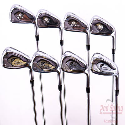 Titleist T200 Iron Set 4-PW GW True Temper AMT Black S300 Steel Stiff Right Handed 38.25in