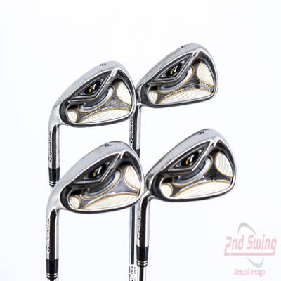 TaylorMade R7 Iron Set 7-PW TM T-Step 90 Steel Stiff Left Handed 37.25in