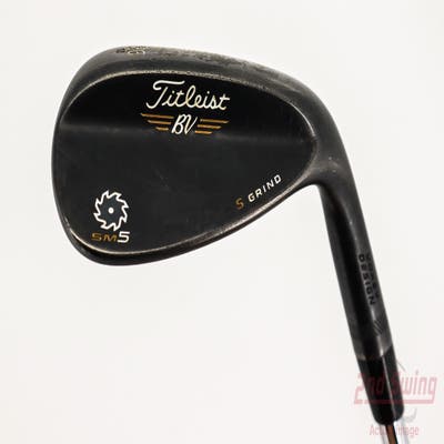 Titleist Vokey SM5 Raw Black Wedge Sand SW 56° 10 Deg Bounce S Grind Titleist SM5 BV Steel Wedge Flex Right Handed 35.25in