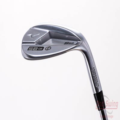 Mizuno S23 Satin Chrome Wedge Lob LW 58° 8 Deg Bounce C Grind FST KBS Hi-Rev 2.0 115 Steel Wedge Flex Right Handed 35.25in