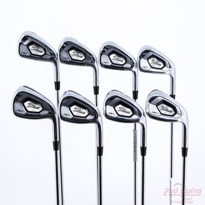 Titleist 718 AP3 Iron Set 4-PW GW True Temper AMT Black S300 Steel Stiff Right Handed 38.25in