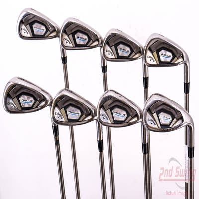 Callaway Rogue Iron Set 4-PW AW Aerotech SteelFiber i80 Graphite Regular Right Handed 38.25in