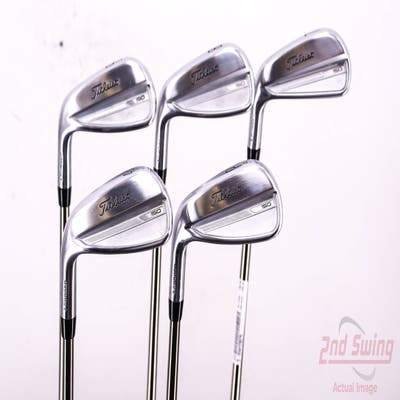 Titleist 2023 T150 Iron Set 7-PW AW UST Mamiya Recoil 65 F2 Graphite Senior Left Handed 37.5in