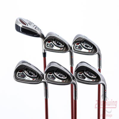 Ping K15 Iron Set 6H 7-PW SW Ping TFC 149I Graphite Ladies Right Handed Red dot 38.25in