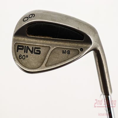 Ping MB Wedge Lob LW 60° Stock Steel Shaft Steel Stiff Right Handed Black Dot 35.25in