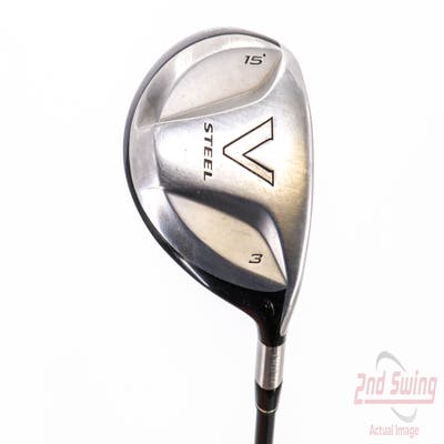 TaylorMade V Steel Fairway Wood 3 Wood 3W 15° TM M.A.S.2 Graphite Regular Right Handed 43.0in