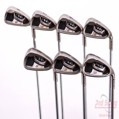 Ping G20 Iron Set 4-PW Ping CFS Steel Stiff Right Handed Black Dot 38.25in