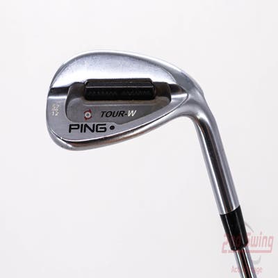 Ping Tour-W Brushed Silver Wedge Gap GW 52° 12 Deg Bounce Steel Stiff Right Handed Black Dot 36.0in