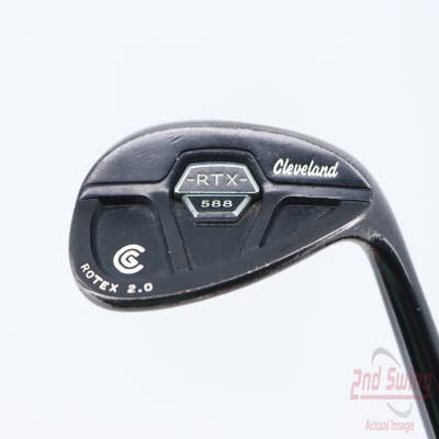 Cleveland 588 RTX 2.0 CB Black Satin Wedge Gap GW 52° 10 Deg Bounce True Temper Dynamic Gold Steel Wedge Flex Right Handed 35.75in