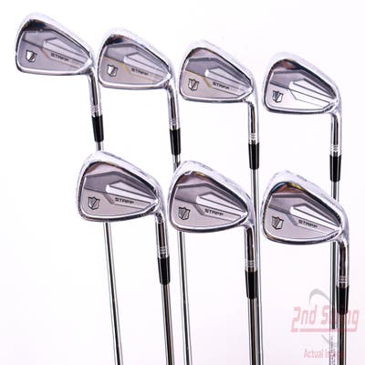 Mint Wilson Staff Dynapwr Forged Iron Set 4-PW Dynamic Gold Mid 115 Steel Stiff Right Handed 38.25in