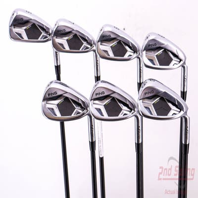 Ping G430 Iron Set 6-PW AW GW ALTA CB Black Graphite Stiff Right Handed Black Dot 37.75in