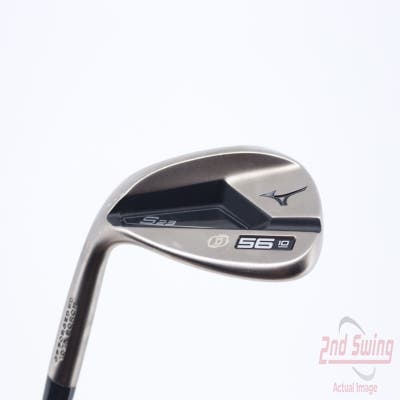 Mizuno S23 Copper Cobalt Wedge Sand SW 56° 10 Deg Bounce D Grind FST KBS Hi-Rev 2.0 Steel Wedge Flex Left Handed 35.25in