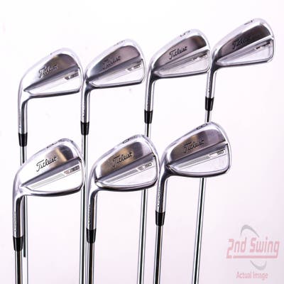 Titleist 2023 T150 Iron Set 4-PW Project X Rifle 6.5 Steel X-Stiff Left Handed 38.0in