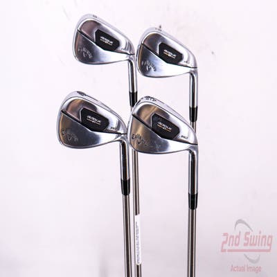 Callaway Rogue ST Pro Iron Set 8-PW AW Aerotech SteelFiber i95 Graphite Regular Right Handed 37.25in