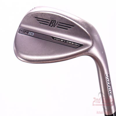 Titleist Vokey SM10 Nickel Wedge Sand SW 56° 12 Deg Bounce D Grind Stock Steel Shaft Steel Wedge Flex Right Handed 35.5in