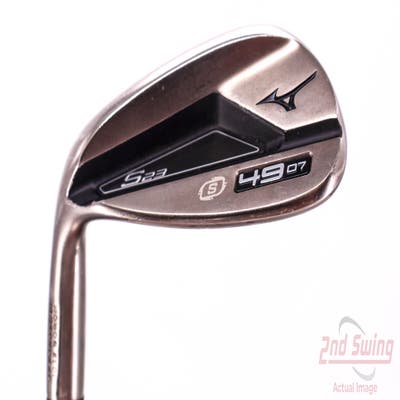 Mizuno S23 Copper Cobalt Wedge Gap GW 49° 7 Deg Bounce S Grind True Temper Dynamic Gold 120 Steel Stiff Left Handed 36.0in