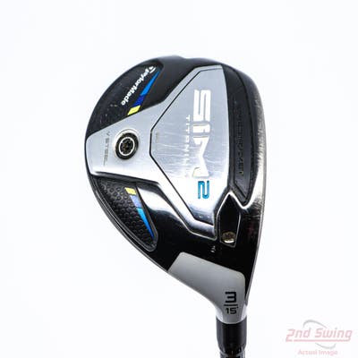 TaylorMade SIM2 Titanium Fairway Wood 3 Wood 3W 15° MCA Tensei AV Blue Raw 60 Graphite Stiff Right Handed 43.25in