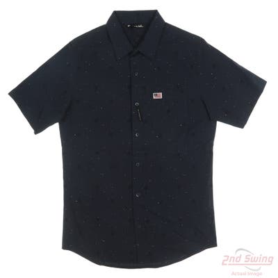 New Mens Travis Mathew Polo Small S Navy Blue MSRP $100