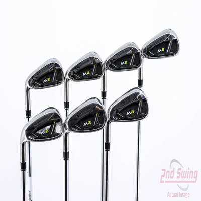 TaylorMade 2019 M2 Iron Set 4-PW TM Reax 88 HL Steel Stiff Left Handed 38.5in