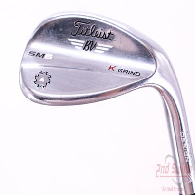 Titleist Vokey SM6 Tour Chrome Wedge Lob LW 58° 12 Deg Bounce K Grind SM6 BV Steel Wedge Flex Right Handed 35.5in