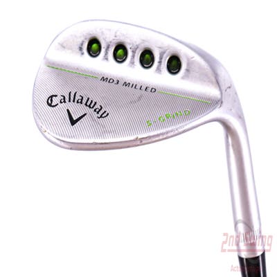 Callaway MD3 Milled Chrome W-Grind Wedge Sand SW 54° 10 Deg Bounce S Grind True Temper Dynamic Gold Steel Wedge Flex Right Handed 35.5in