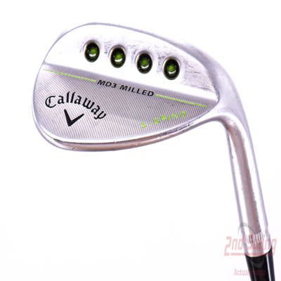 Callaway MD3 Milled Chrome W-Grind Wedge Lob LW 58° 9 Deg Bounce S Grind True Temper Dynamic Gold Steel Wedge Flex Right Handed 35.0in