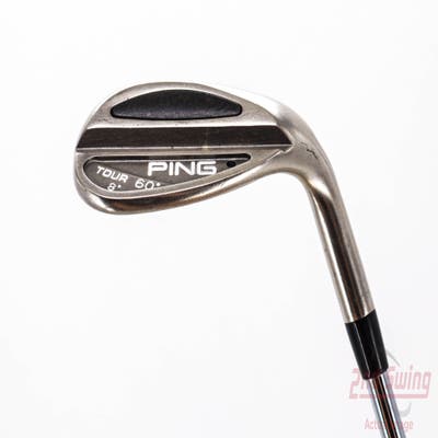 Ping Tour Black Nickel Wedge Lob LW 60° Stock Steel Shaft Steel Wedge Flex Right Handed Black Dot 35.0in