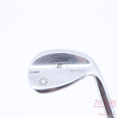 Titleist Vokey SM6 Tour Chrome Wedge Lob LW 58° 8 Deg Bounce M Grind Stock Steel Shaft Steel Wedge Flex Right Handed 35.25in