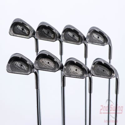 Ping Zing Iron Set 3-PW Stock Steel Shaft Steel 3X Stiff Right Handed Black Dot 38.0in